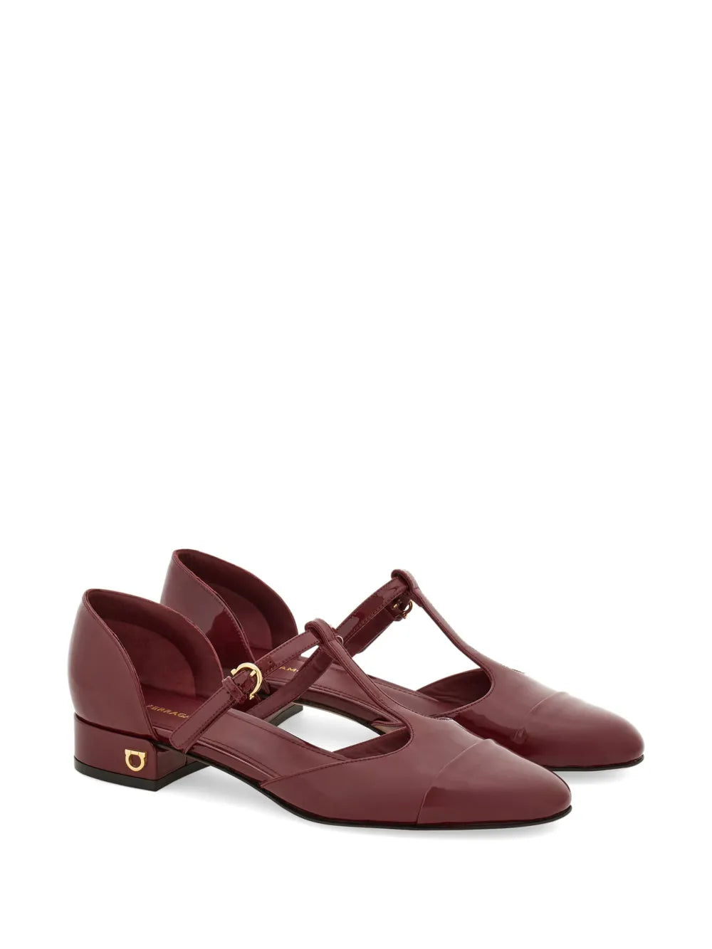 Ferragamo T-strap ballet pumps