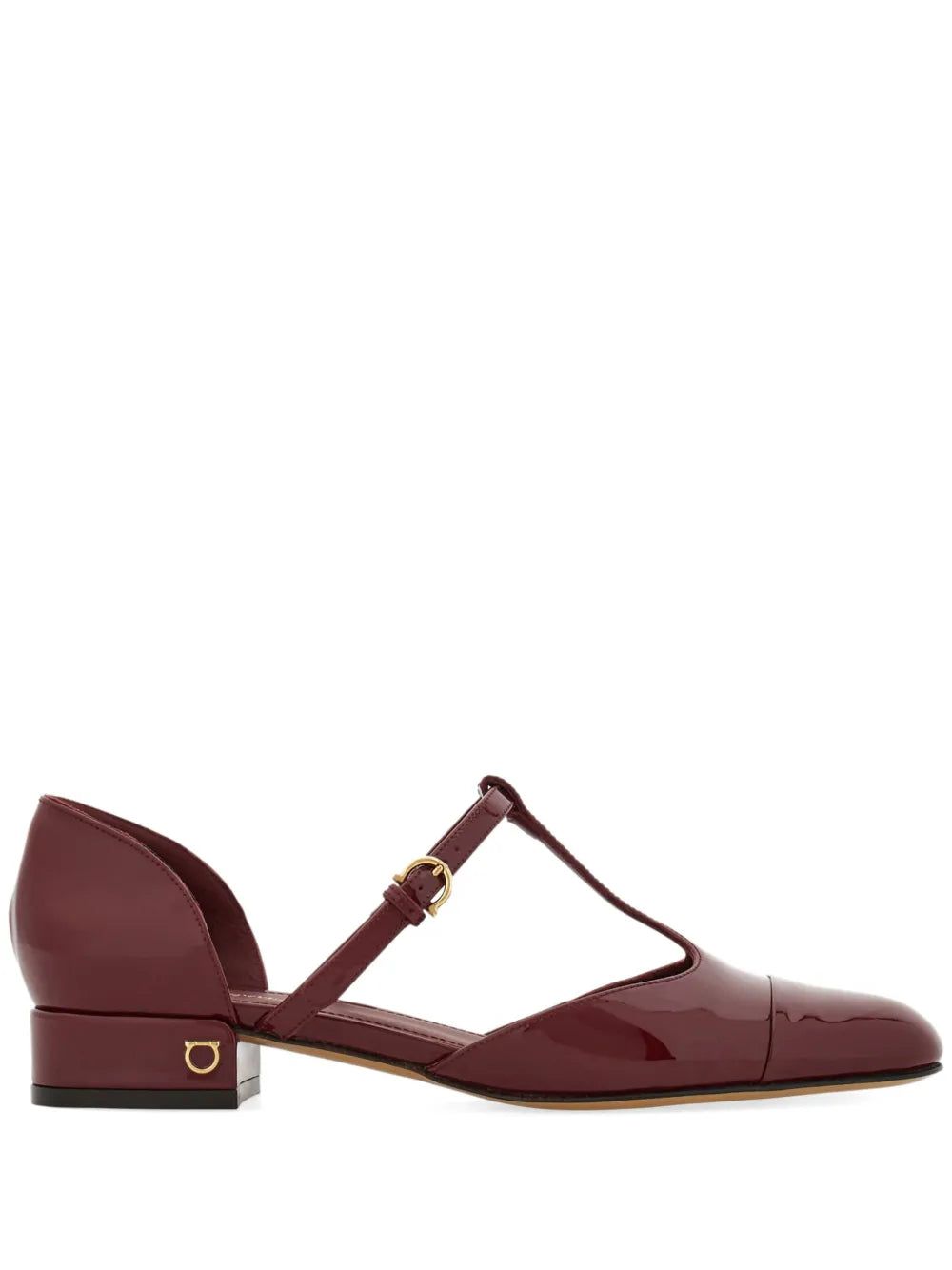 Ferragamo T-strap ballet pumps
