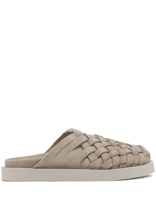 Buttero woven-design suede slippers