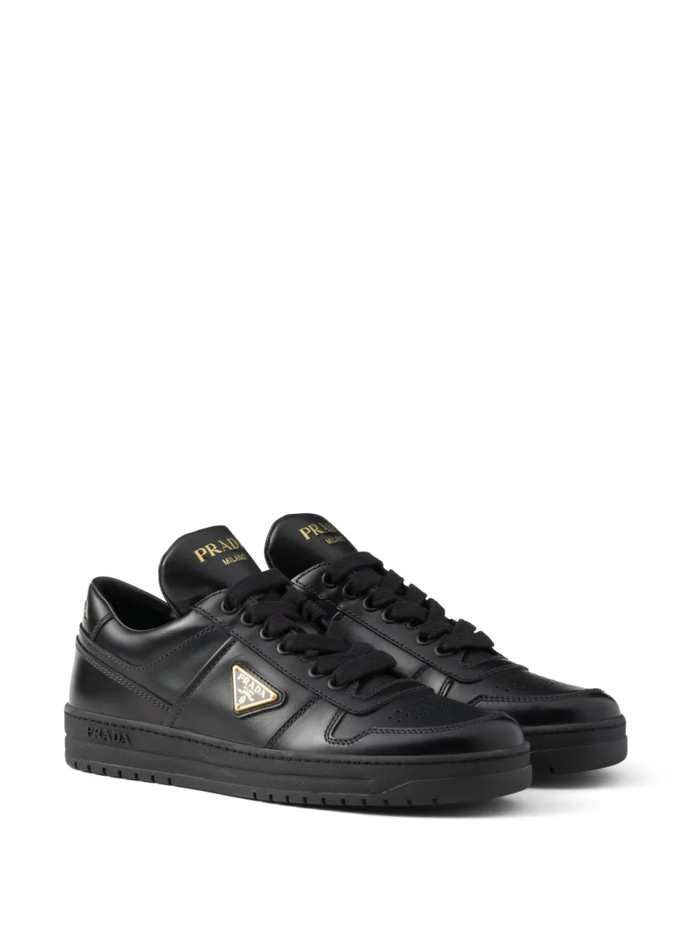 Prada Downtown leather trainers 
