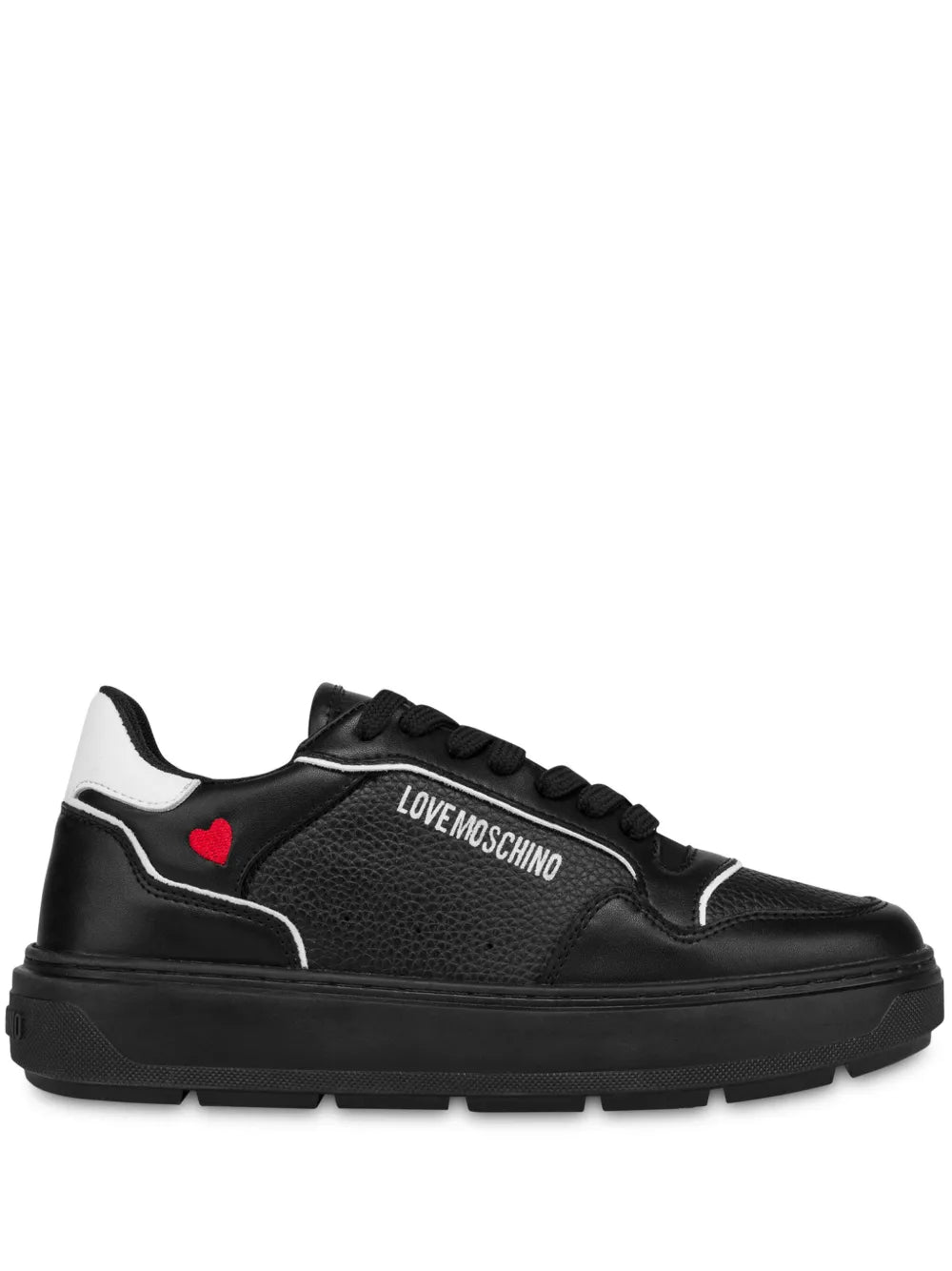 Love Moschino logo-print panelled sneakers
