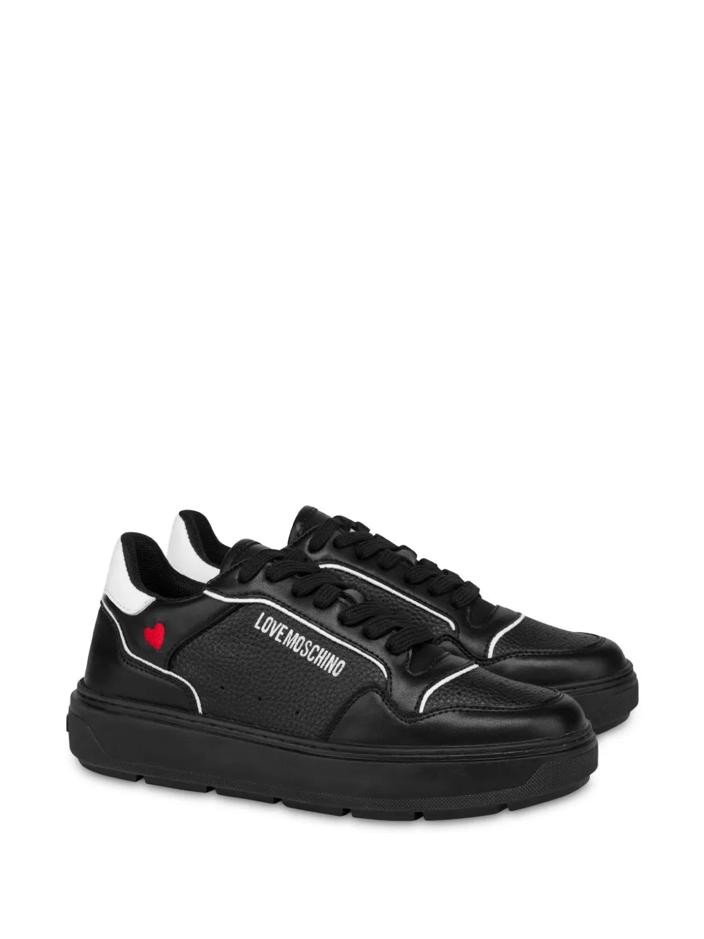 Love Moschino logo-print panelled sneakers