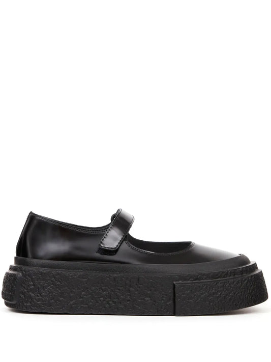 MM6 Maison Margiela numbers-motif leather ballerina shoes