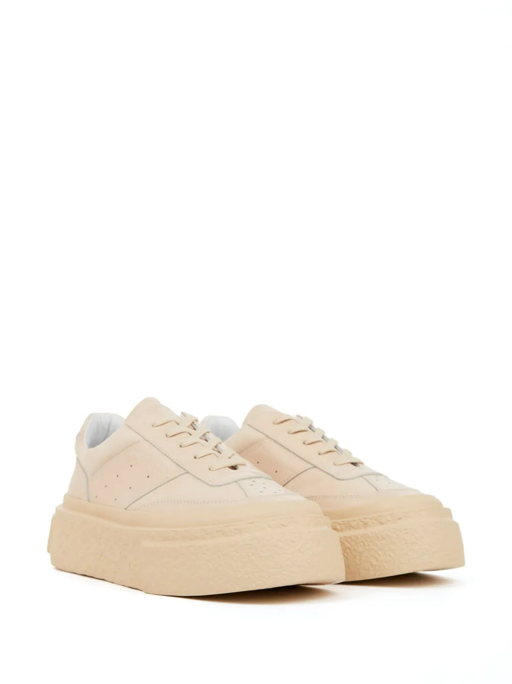 MM6 Maison Margiela numbers-motif leather sneakers