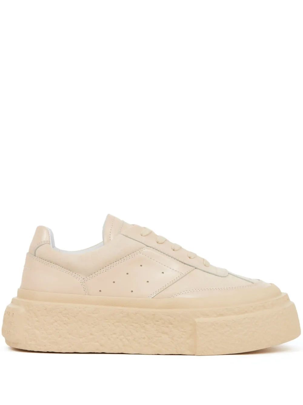 MM6 Maison Margiela numbers-motif leather sneakers