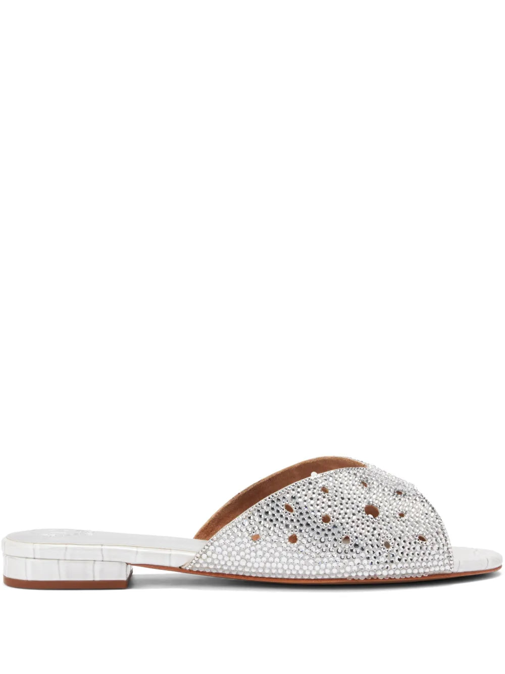 NICOLI crystal-embellished slides