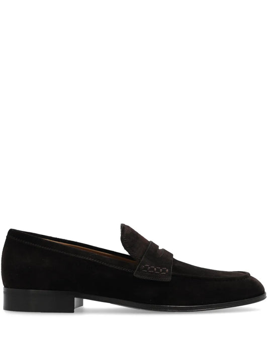 Gianvito Rossi George penny-slot suede loafers