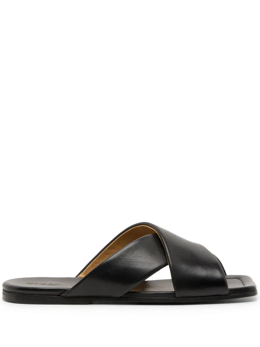 Marsèll square-toe leather slides