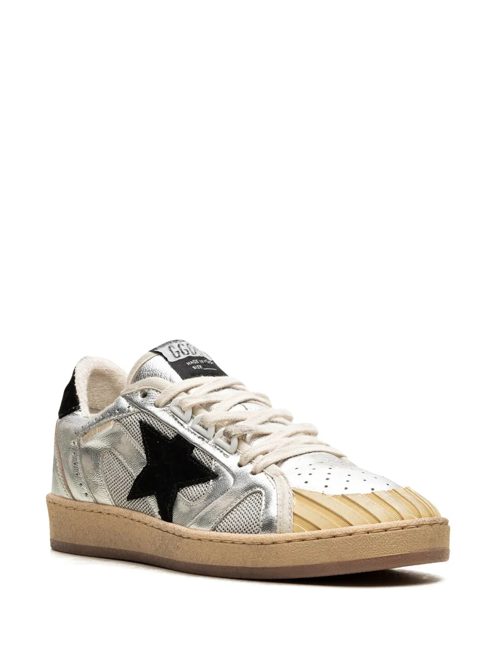 Golden Goose Ball-Star "Silver/Black" sneakers