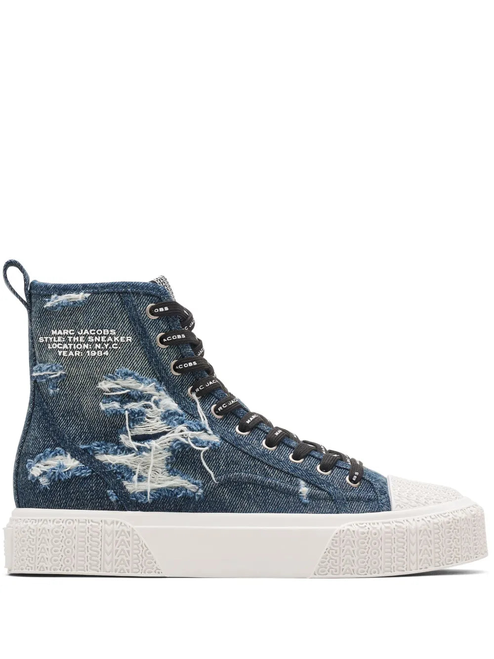 Marc Jacobs The Rip And Tear Denim High Top sneakers