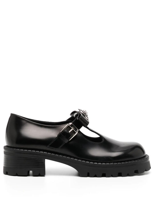 Versace Gianni Ribbon leather loafers