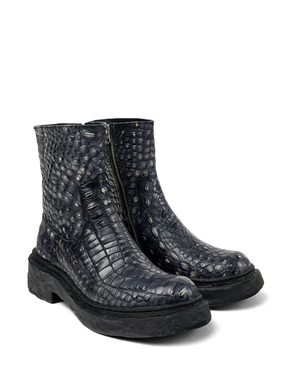 CamperLab Vámonos crocodile-effect ankle boots