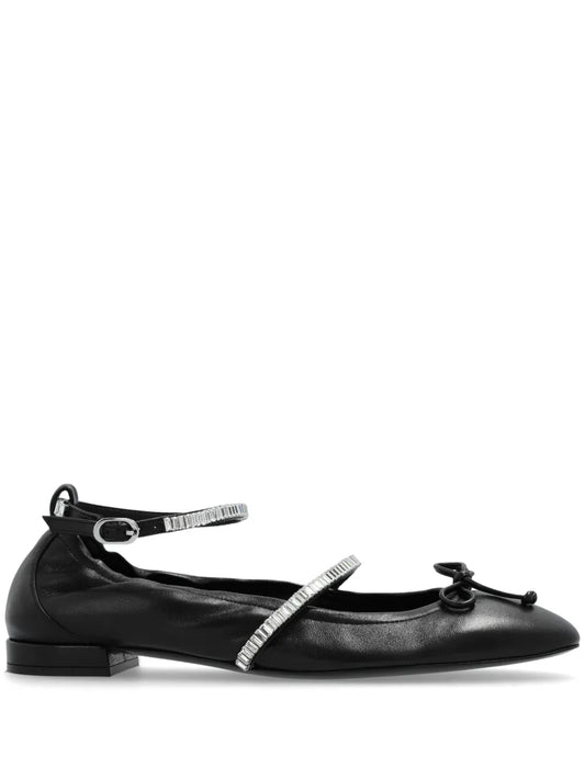 Stuart Weitzman Stefanie leather ballerina shoes