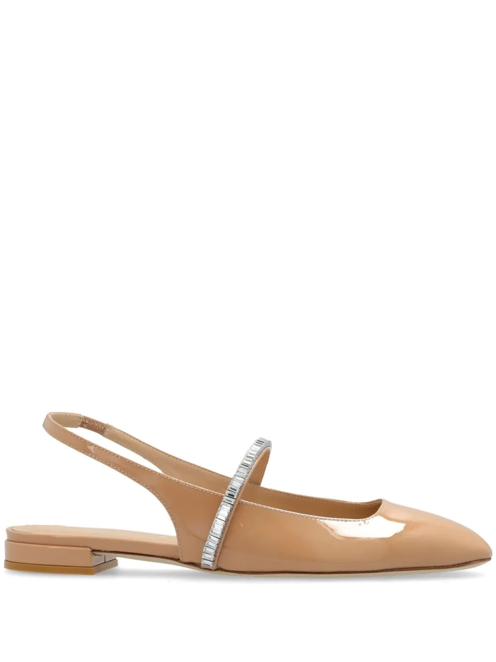 Stuart Weitzman Stefanie patent-leather ballerina shoes