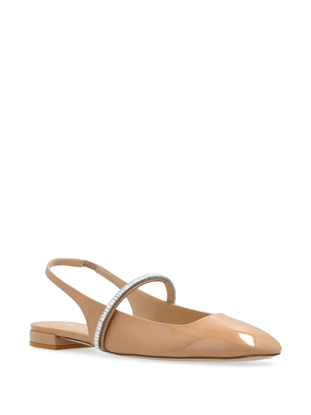 Stuart Weitzman Stefanie patent-leather ballerina shoes