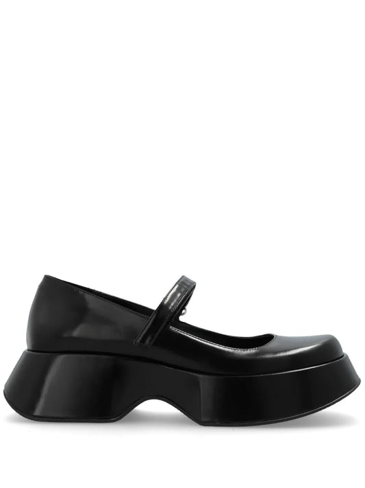Vic Matie touch strap Mary Jane leather shoes