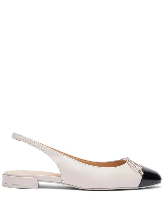 Stuart Weitzman Sleek Bow Slingback ballerina shoes