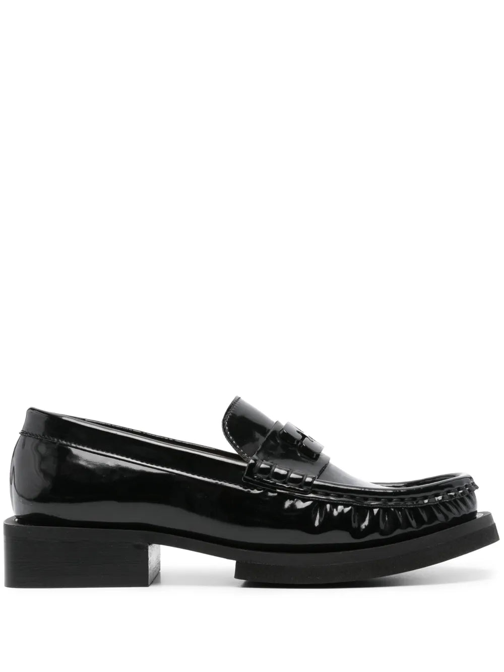 GANNI logo-plaque loafers