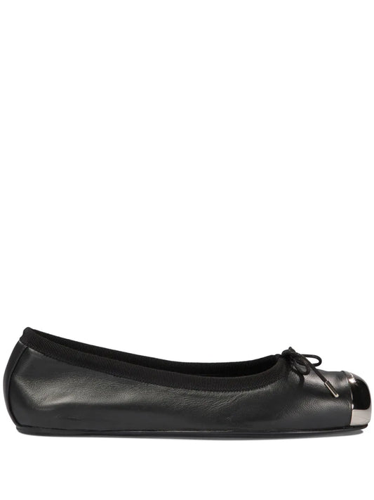 Alexander McQueen metal toe-cap ballet pumps