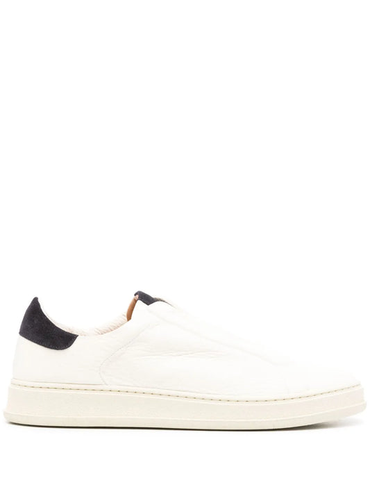Kiton slip-on leather sneakers