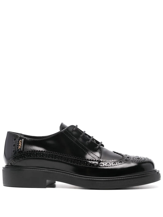 Tod's logo-tag leather brogues