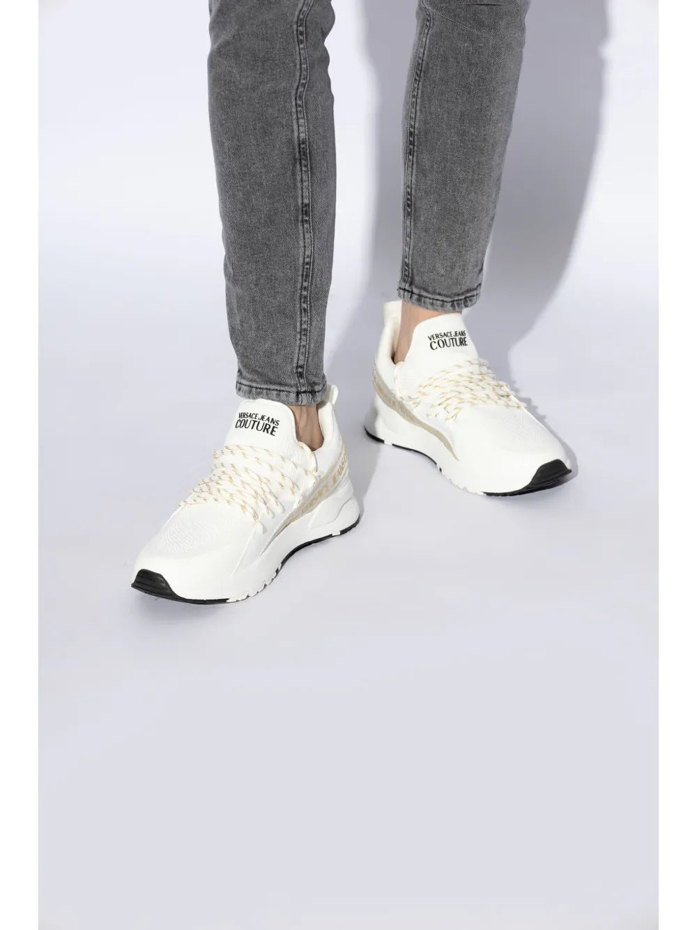 Versace Jeans Couture Dynamic logo-strap sneakers