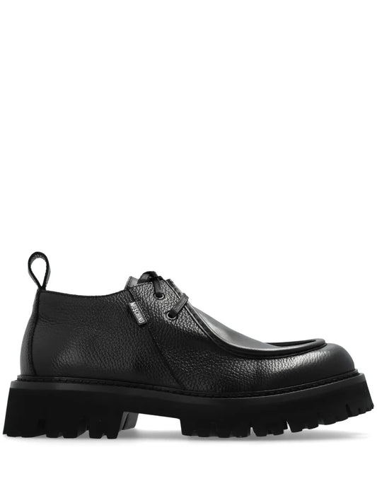 Moschino round toe derby shoes