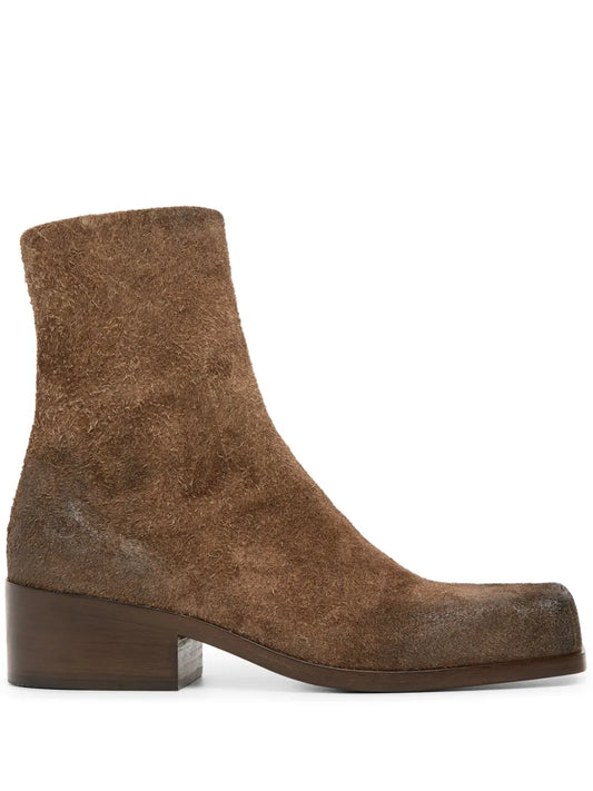 Marsèll Cassello square-toe suede ankle boots