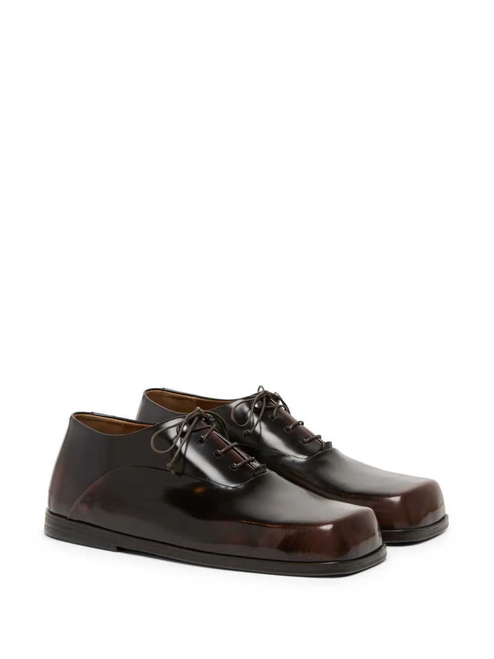 Marsèll panelled patent-leather oxford shoes