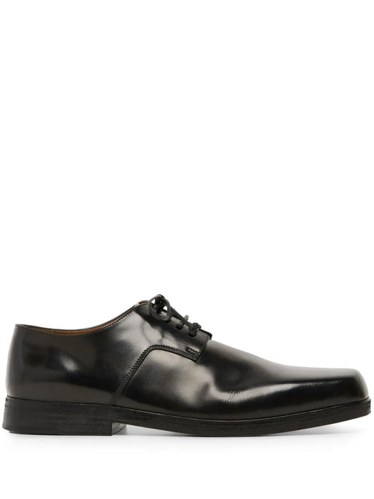 Marsèll square toe leather derby shoes