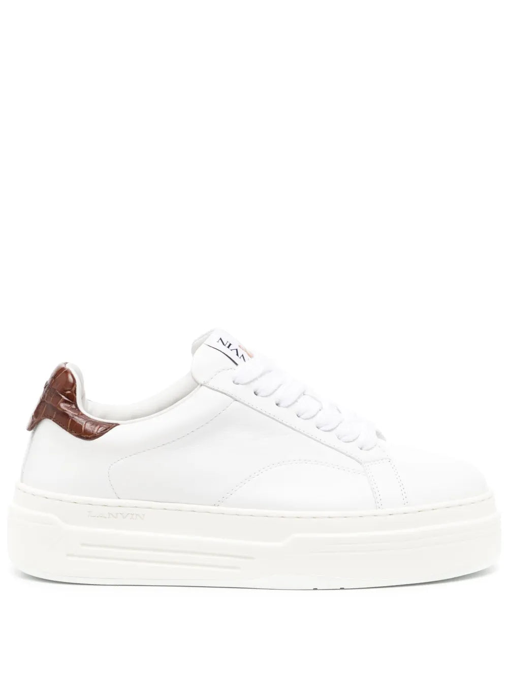 Lanvin DDB0 leather platform sneakers