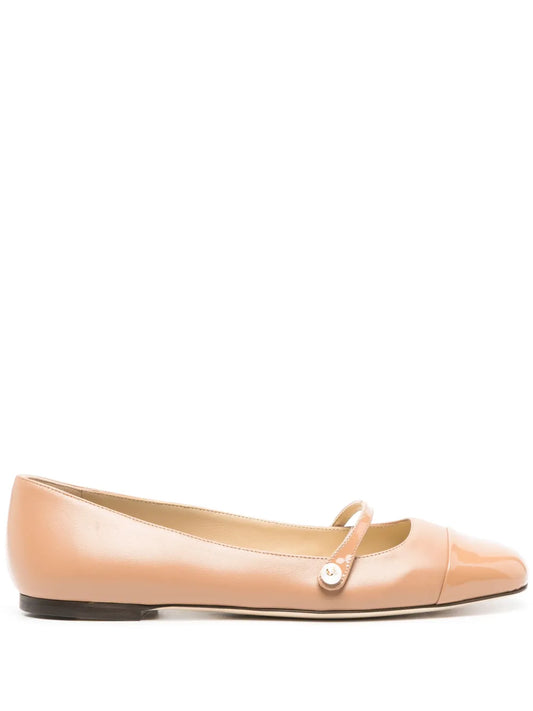Jimmy Choo Elisa leather ballerina shoes