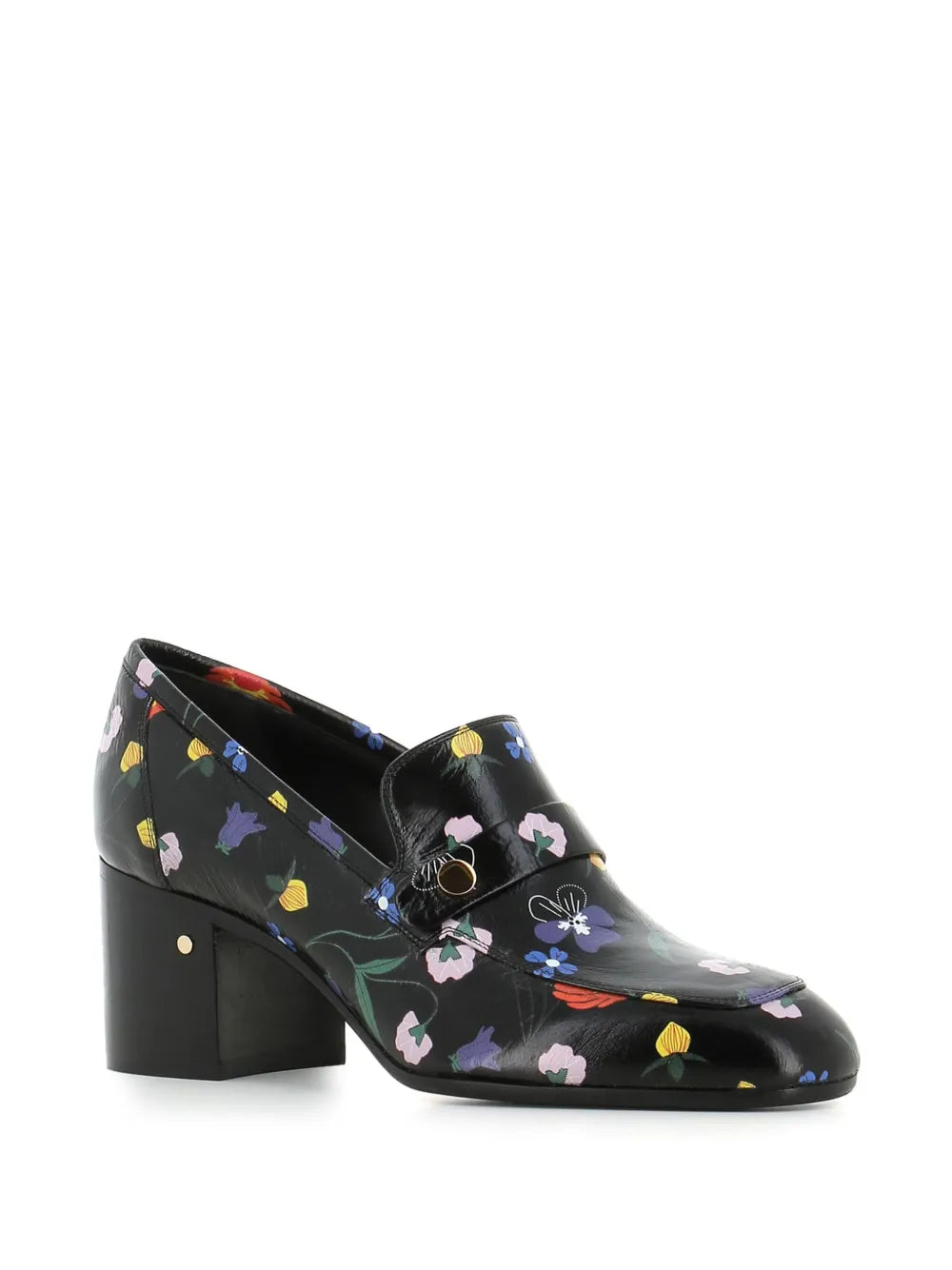 Laurence Dacade floral-print leather loafers