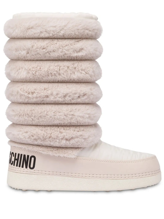 Love Moschino logo-print slip-on boots 