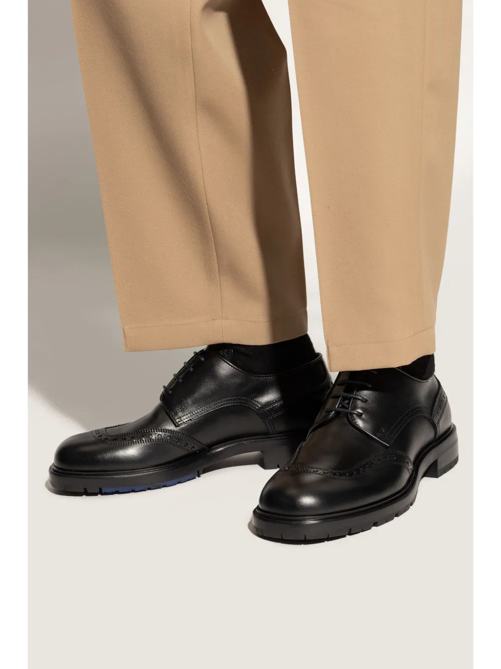 Burberry leather oxford shoes