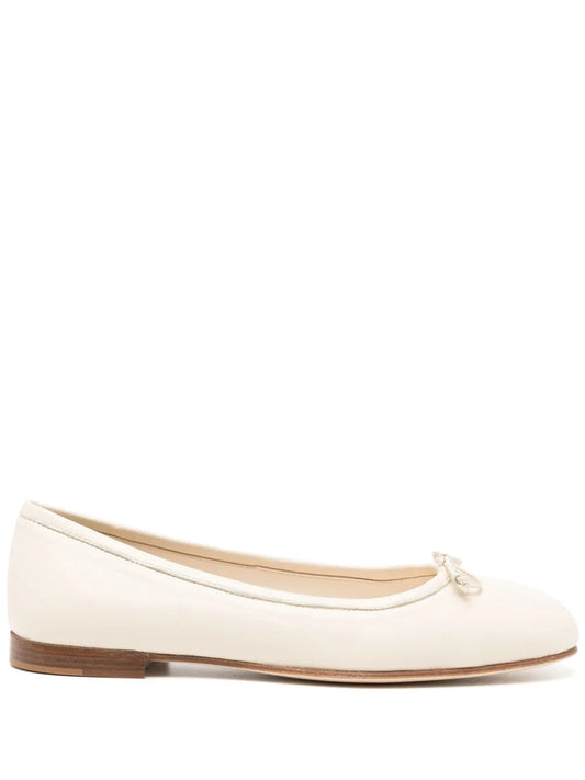 Manolo Blahnik Veralli leather ballerina flats