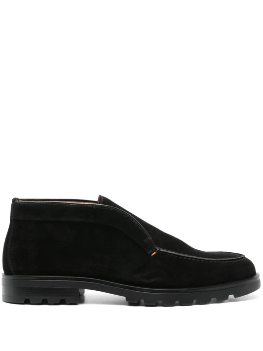 Santoni slip-on suede boots