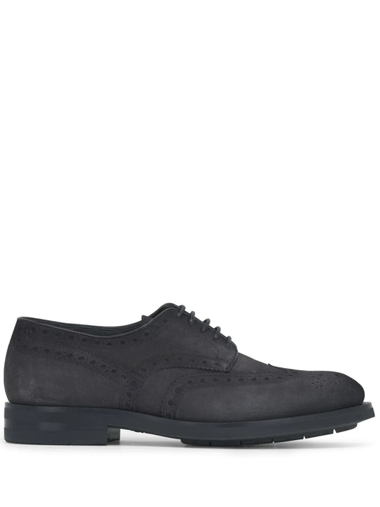 Santoni suede loafers