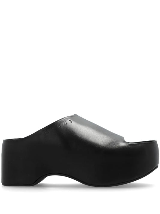 Marni 75mm wedge leather sandals