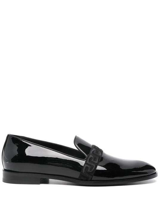 Versace Medusa patent-leather loafers