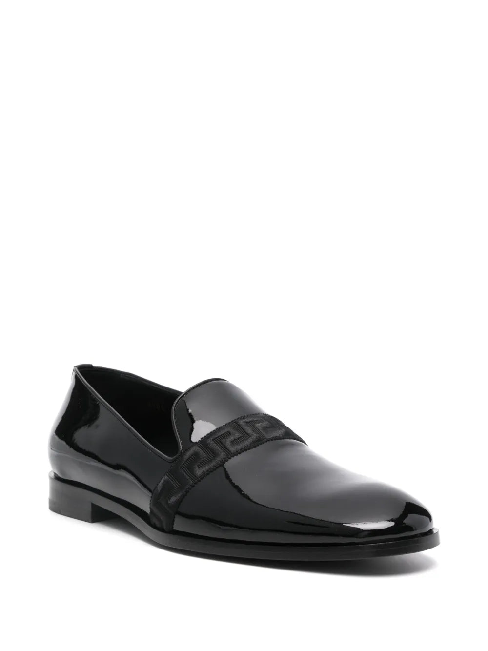 Versace Medusa patent-leather loafers