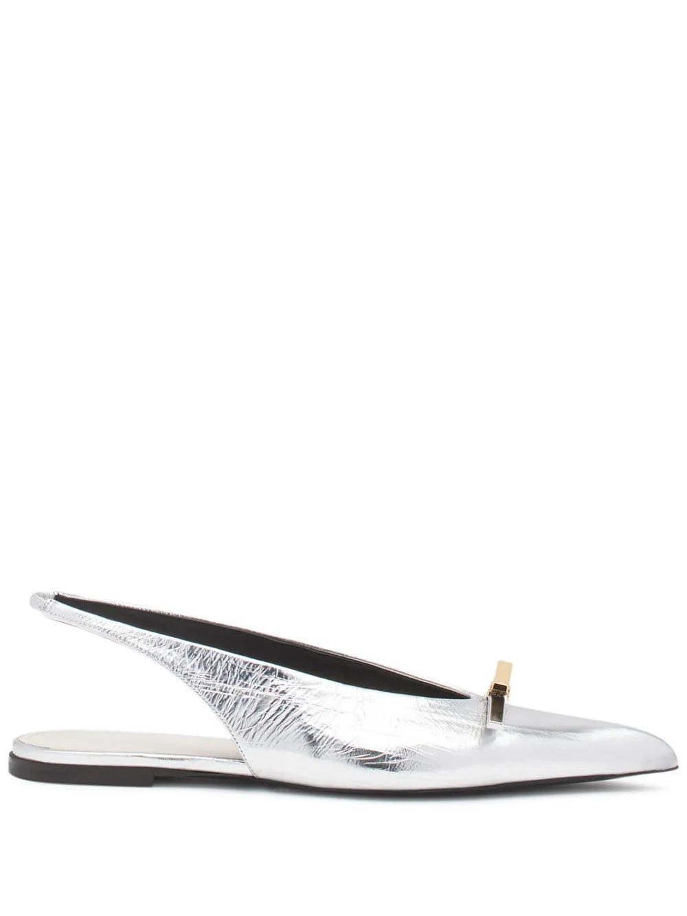 Lanvin laminated leather ballerina shoes
