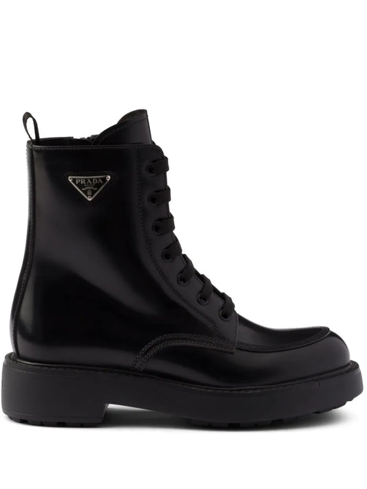 Prada Brushed leather boots