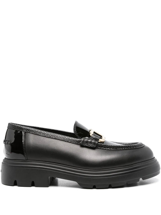 Ferragamo Gancini-plaque loafers