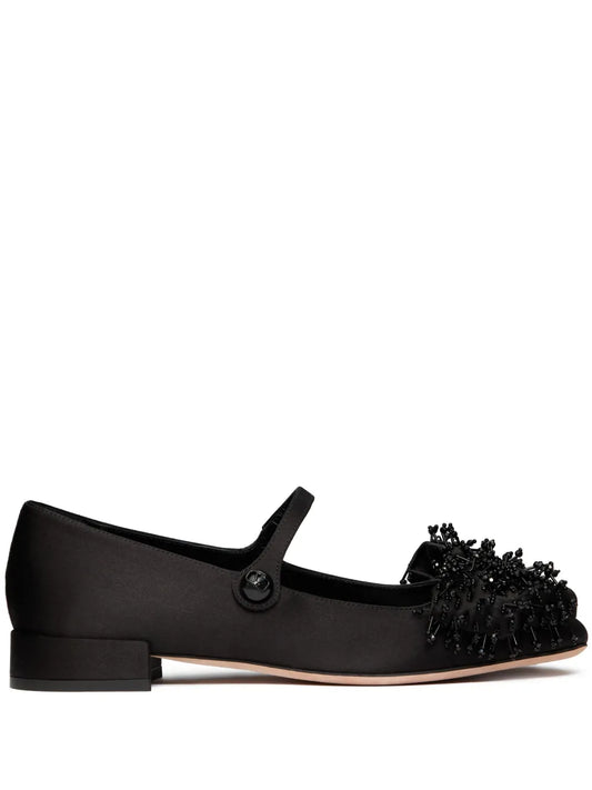 Valentino Garavani 20mm Bowjane Mary-Jane ballerina shoes