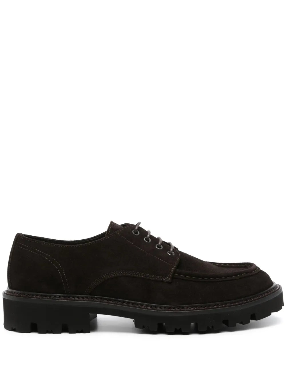 BOSS suede derby shoes