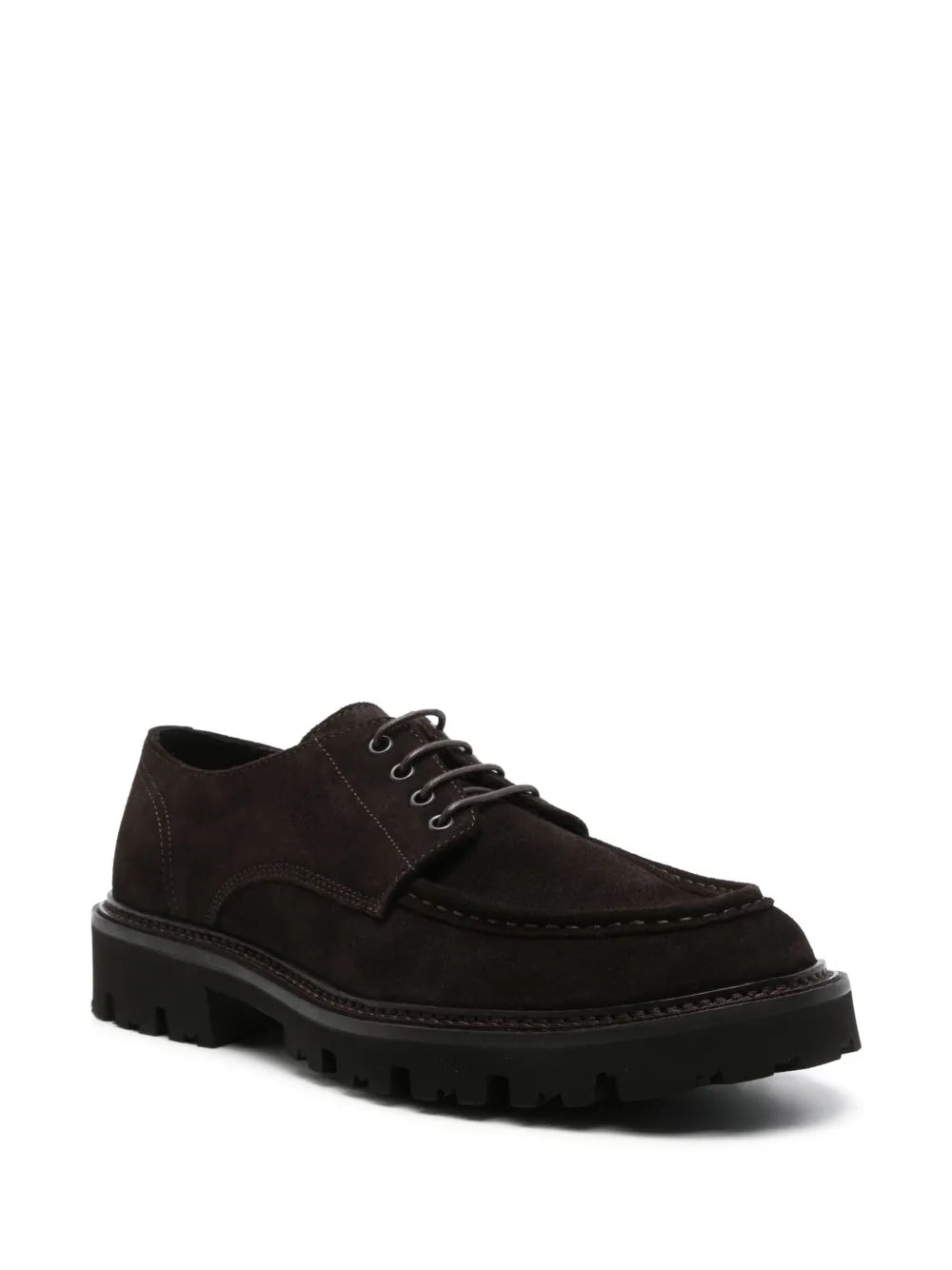 BOSS suede derby shoes