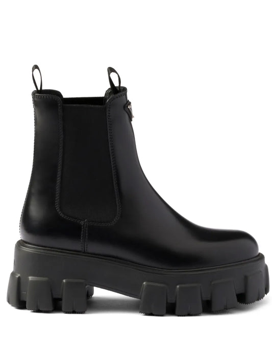 Prada Monolith leather Chelsea boots