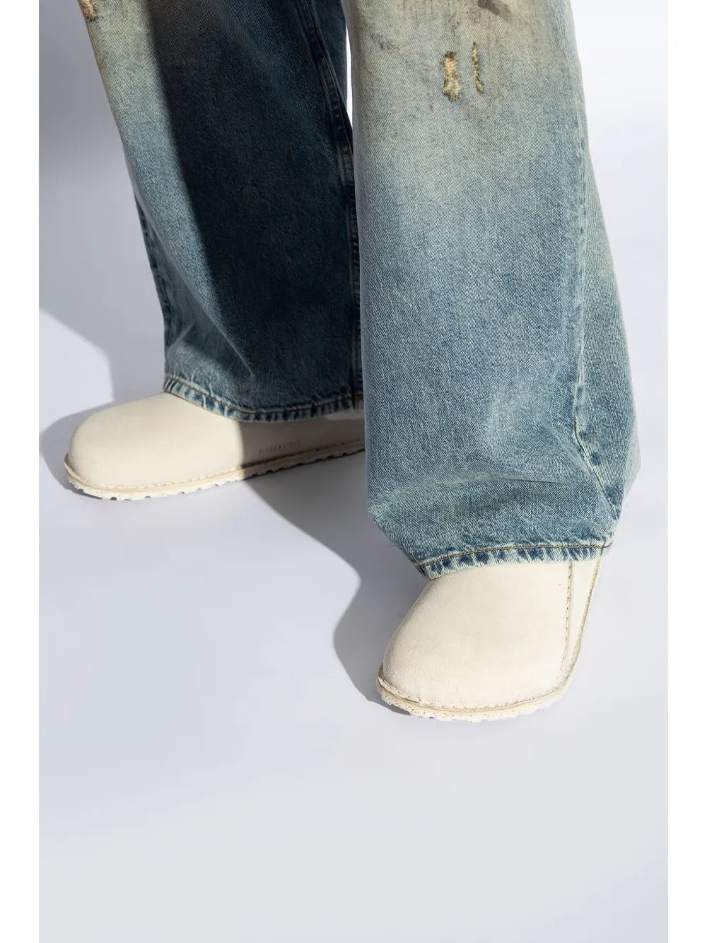 Birkenstock faux-fur trim slippers 