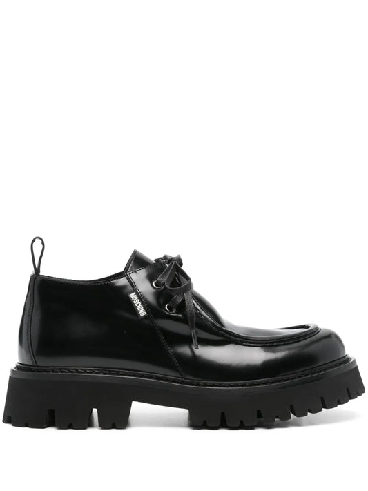 Moschino leather derby shoes
